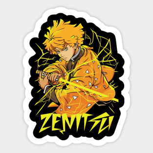 Demon Slayer Zenitsu First Form Glow Sticker